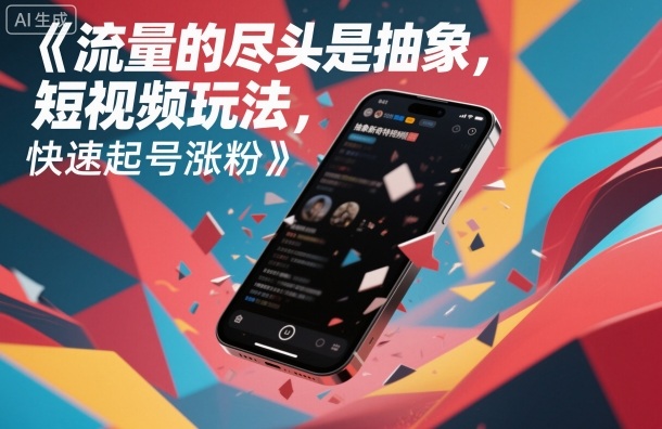 流量的尽头是抽象,抽象新奇特短视频玩法,快速起号涨粉-丰收创业