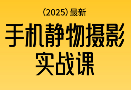 金老师·2025爆款手机静物摄影实战课-丰收创业