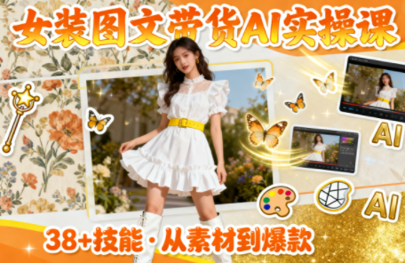 女装图文带货的AI实操课-丰收创业